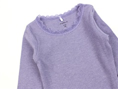 Name It heirloom lilac melange rib body